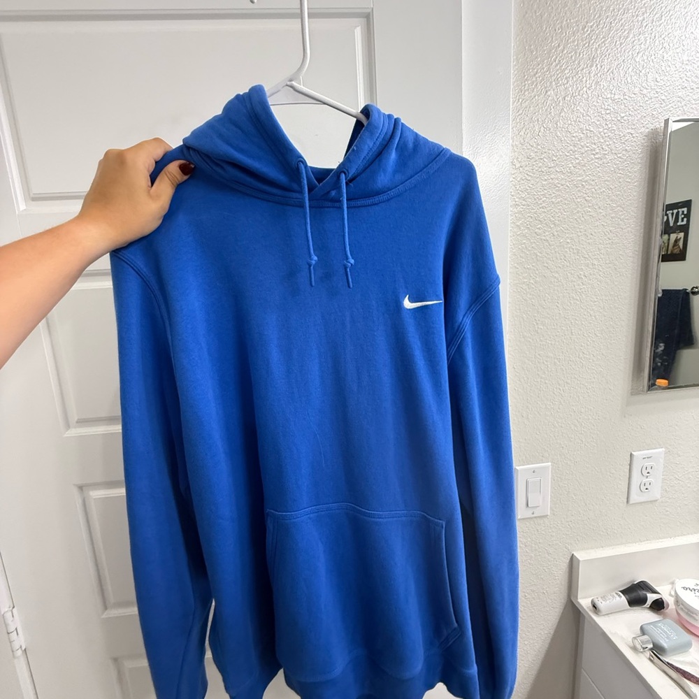 Nike Men's Royal Blue Pullover Hoodie